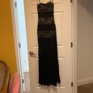 Lace evening dress